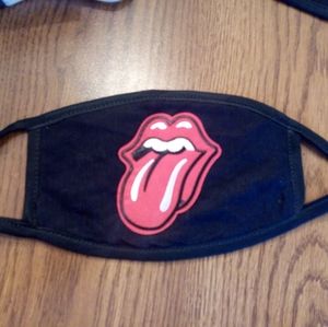 Red Tongue Stones Cotton Reuseable Face Mask